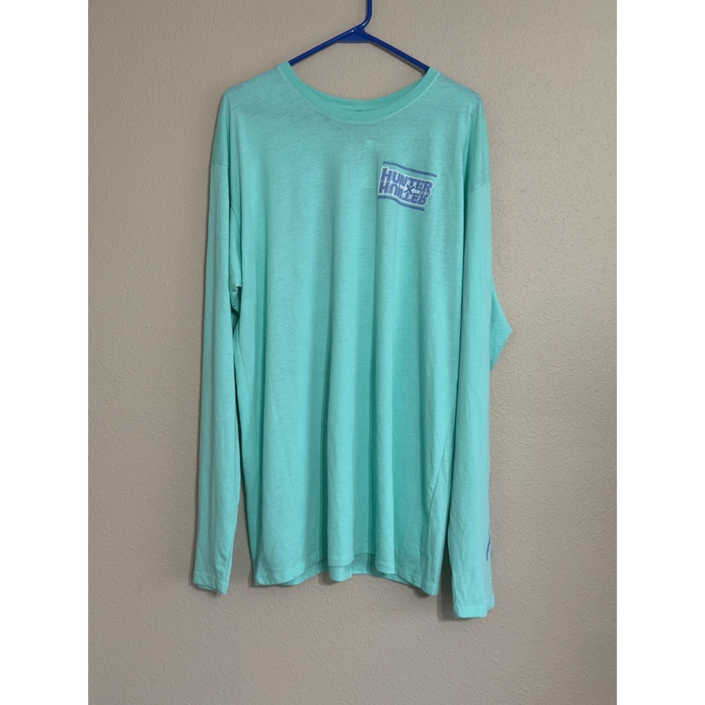 BoxLunch Hunter x Hunter Gon Fishin Long Sleeve Tee Mint Green 2XL Anime Shirt